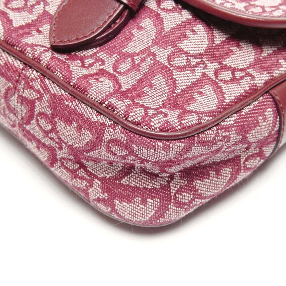 CHRISTIAN DIOR Red Canvas Trotter Shoulder Bag - Picture 6 of 12
